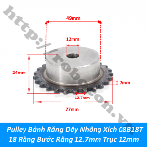  PKK1330 Pulley Bánh Răng Dây Nhông Xích ...