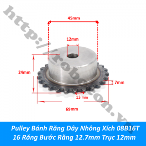 PKK1332 Pulley Bánh Răng Dây Nhông Xích ...