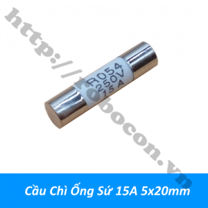  CC60 Cầu Chì Ống Sứ 15A 5x20mm   