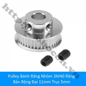 PKK1339 Pulley Bánh Răng Nhôm 3M40 Răng ...