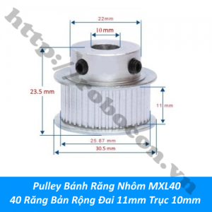  PKK1326 Pulley Bánh Răng Nhôm MXL40 40 ...