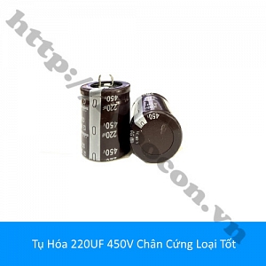  TD189 Tụ Hóa 220UF 450V Chân Cứng Loại Tốt 