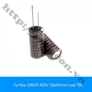 TD191 Tụ Hóa 100UF 450V 18x41mm Loại ...
