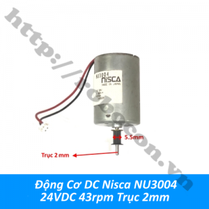  PKK1340 Động Cơ DC Nisca NU3004 7V-24VDC ...