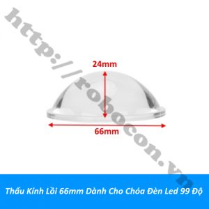 LED185 Thấu Kính Lồi 66mm Dành Cho ...