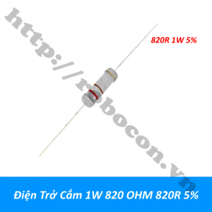  DT377 Điện Trở Cắm 1W 820 OHM 820R 5% 