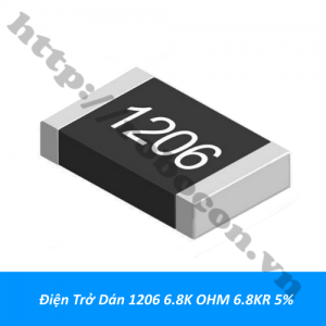  DT391 Điện Trở Dán 1206 6.8K OHM 6.8KR 5% 