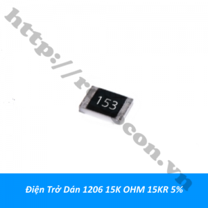 DT386 Điện Trở Dán 1206 15K OHM ...