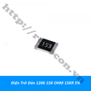  DT386 Điện Trở Dán 1206 15K OHM ...