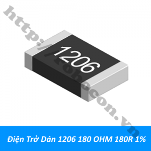  DT388 Điện Trở Dán 1206 180 OHM 180R 1% 