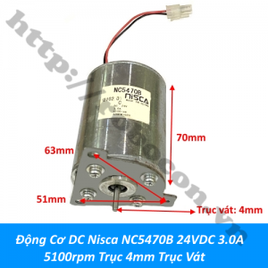 PKK1392 Động Cơ DC Nisca NC5470B 24VDC ...