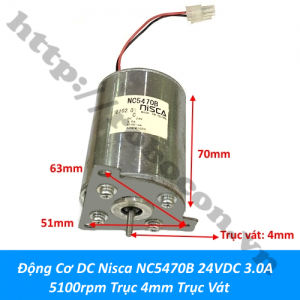  PKK1392 Động Cơ DC Nisca NC5470B 24VDC ...