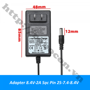 NG129 Adapter 8.4V-2A Sạc Pin 2S-7.4-8.4V Có ...