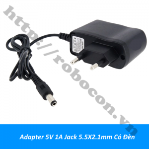  NG131 Adapter 5V 1A Jack 5.5X2.1mm Có Đèn  