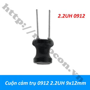  CCL62 Cuộn cảm trụ 0912 2.2UH 9x12mm