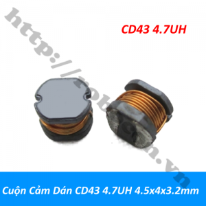  CCL119 Cuộn Cảm Dán CD43 4.7UH 4R7 ...