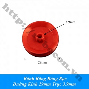  LKRB139 Bánh Răng Ròng Rọc Đường Kính 29mm Trục 3.9mm