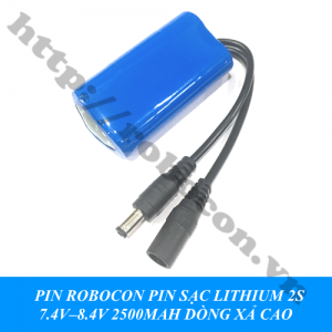  CBM212 PIN ROBOCON PIN SẠC LITHIUM 2S 7.4V–8.4V 2500MAH DÒNG ...
