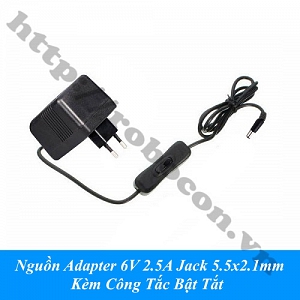  NG133 Nguồn Adapter 6V 2.5A Jack 5.5x2.1mm Kèm Công Tắc ...