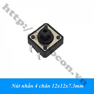  SW1 Nút nhấn 4 chân 12x12x7.3mm 