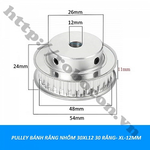  PKK525 Pulley Bánh Răng Nhôm 30XL12 30 Răng- XL-12mm 