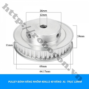  PKK528 Pulley Bánh Răng Nhôm 40XL12 40 Răng- XL- Trục ...