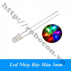 LED190 Led Nháy Bảy Màu 3mm