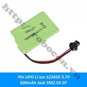 PPKP337 Pin LIPO 523450 3.7V 600mAh Jack ...