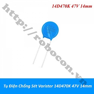  TD219 Tụ Điện Chống Sét Varistor 14D470K 47V 14mm 