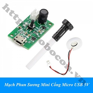  MDL445 Mạch Phun Sương Mini Cổng Micro USB 5V 
