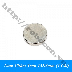 PKK1518 Nam Châm Tròn 15X3mm (1 Cái)