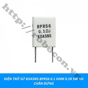 DT411 Điện Trở Sứ KOA5N5 BPR56 0.1 OHM 0.1R 5W ...
