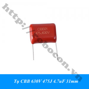 TD238 Tụ CBB 630V 475J 4.7uF 31mm