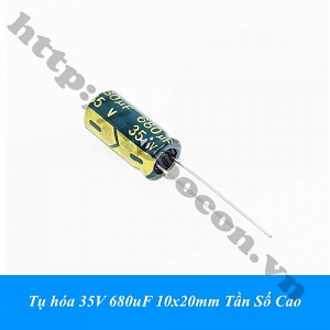 TD235 Tụ hóa 35V 680uF 10x20mm Tần ...