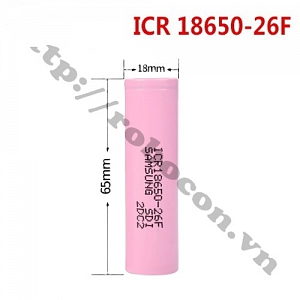 PPKP261 Pin ICR18650 26F 2600mAh Dòng Xả ...